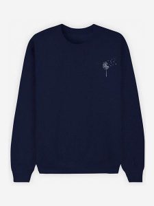 WOOOP Bluza "Pissenlit" w kolorze granatowym rozmiar: L. Niebieskie bluzy Wooop, l, bez wzorów, bez kaptura. Za 104,89 zł.