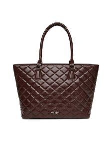 Nine West Torebka CEO-LINDA-LA374-4064 Brązowy. Brązowe shopper bag Nine West, bez wzorów, z materiału, bez dodatków. Za 249,99 zł.