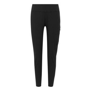 Damskie Legginsy Turystyczne Monira. Czarne legginsy Regatta, bez wzorów, z elastanu, z podwyższonym stanem, długie. Za 204,99 zł.