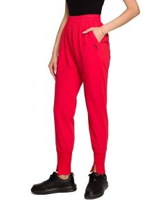 Made of emotion Spodnie dresowe w kolorze czerwonym rozmiar: L. Czerwone spodnie dresowe Made Of Emotion, l, bez wzorów, z dresówki. Za 130,81 zł.