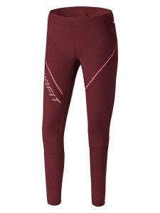 DYNAFIT Legginsy funkcyjne "WINTER RUNNING" w kolorze bordowym rozmiar: 38. Czerwone legginsy Dynafit, bez wzorów, z materiału. Za 197,17 zł.