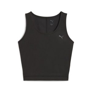 Damska koszulka na ramiączkach CLOUDSPUN Twist PUMA Black. Czarne bluzki Puma, s, bez wzorów, sportowe, bez kołnierzyka, bez ramiączek. Za 129,00 zł.