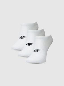 4F Skarpetki casual stopki (3-pack) damskie - białe 35-38. Białe skarpetki 4f, bez wzorów, z bawełny. Za 44,99 zł.