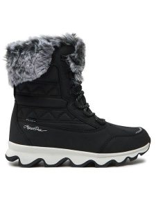 Alpine Pro Śniegowce Kolata LBTD465990 Czarny. Czarne buty zimowe Alpine Pro, z materiału, bez obcasa, bez zapięcia. Za 269,99 zł.