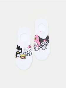 Skarpety stopki 2 pack - biały. Białe skarpetki Sinsay, bez wzorów. Za 12,99 zł.