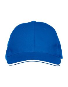 Clique czapka Davis z 6 paneli z bawełnianego twillu – royal blue. Niebieskie czapki CLIQUE, bez wzorów, z bawełny. Za 77,83 zł.