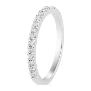 Wspaniały Białe Złoto Pierścionek - złoto białe 585, Brylant 0,30ct. Pierścionki marki W.KRUK. Za 2 290,00 zł.