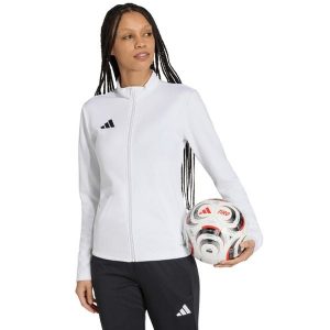 Bluza damska adidas Entrada 26 Track. Białe bluzy ADIDAS, bez wzorów, z poliesteru, bez kaptura. Za 121,99 zł.