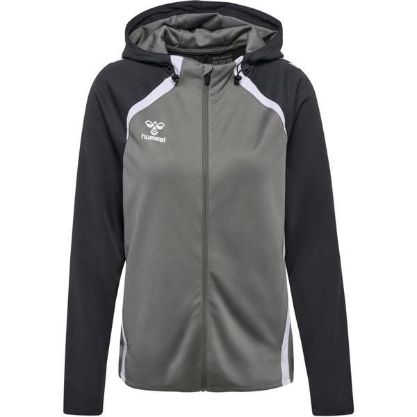 Damska bluza z kapturem na zamek Hummel Lead 2.0. Czarne bluzy Hummel, bez wzorów, z dresówki, z kapturem. W wyprzedaży za 246,00 zł.