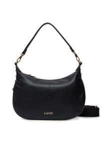 Liu Jo Torebka M Hobo AA5133 T3342 Czarny. Czarne torebki klasyczne Liu Jo, bez wzorów, z materiału, bez dodatków. Za 429,99 zł.