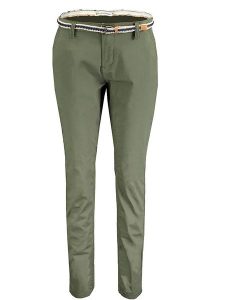 Geographical Norway Spodnie chino "Petunia" w kolorze khaki rozmiar: XXL. Brązowe chinosy Geographical Norway, bez wzorów, z tkaniny. Za 61,46 zł.