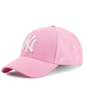 Czapka z daszkiem 47 Brand. Czerwone czapki 47 Brand, bez wzorów. Za 89,99 zł.