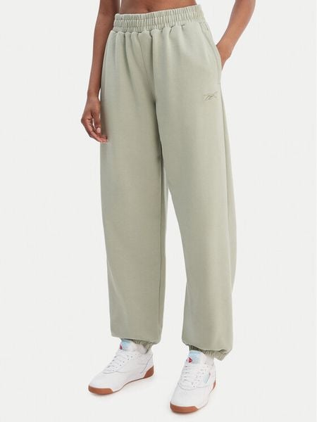 Reebok Spodnie dresowe Reebok x Ewa Chodakowska Ada RK25621CCW Zielony Relaxed Fit. Zielone spodnie dresowe Reebok, m, bez wzorów, z dresówki. Za 249,99 zł.