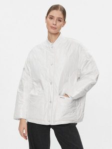 Tommy Jeans Kurtka przejściowa Tjw Onion Quilt Liner Jacket DW0DW17235 Biały Regular Fit. Białe kurtki Tommy Jeans, m, bez wzorów, z jeansu, bez kaptura. Za 469,99 zł.