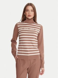 Liu Jo Sport Golf TF5219 MS63L Beżowy Regular Fit. Brązowe golfy Liu Jo Sport, bez wzorów, z syntetyku. Za 379,99 zł.