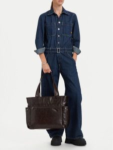 G-Star Raw Torebka C-LDA8720 Brązowy ciemny. Brązowe shopper bag G-Star, bez wzorów, ze skóry, bez dodatków. Za 279,99 zł.