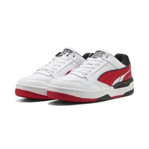 Sneakersy unisex Rebound Retro PUMA White For All Time Red Black. Białe buty sportowe Puma, bez wzorów, z syntetyku, bez zapięcia, do koszykówki. Za 359,00 zł.