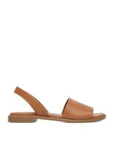 Lasocki Sandały CEO-EST-AFIONA-17 Brązowy. Brązowe sandały Lasocki, bez wzorów, ze skóry, bez obcasa, na płaskiej podeszwie, bez zapięcia. Za 139,99 zł.