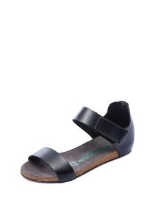 Comfortfusse Skórzane sandały w kolorze czarnym rozmiar: 37. Czarne sandały Comfortfüße, bez wzorów, z otwartym noskiem, bez obcasa, bez zapięcia. Za 252,99 zł.