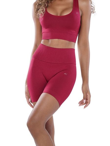 Athleas Szorty sportowe "Mya" w kolorze czerwonym rozmiar: M/L. Czerwone spodenki sportowe Athleas, l, bez wzorów, z materiału, z podwyższonym stanem, outdoorowe. Za 104,64 zł.