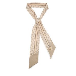 Chusta Guess. Brązowe apaszki i chusty Guess, z aplikacjami. Za 119,99 zł.