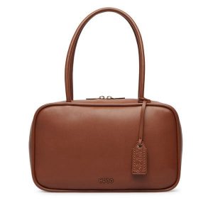 Torebka HUGO. Brązowe torebki klasyczne Hugo, bez wzorów, bez dodatków. Za 629,99 zł.