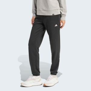 Spodnie fitness damskie. Czarne spodnie dresowe ADIDAS, m, bez wzorów, z dresówki. Za 199,99 zł.