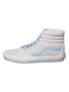 Vans Skórzane sneakersy "SK8-Hi" w kolorze kremowo-błękitnym rozmiar: 36,5. Brązowe trampki Vans, bez wzorów, z materiału, za kostkę, bez zapięcia. Za 127,35 zł.