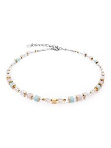 COEUR DE LION Naszyjnik z perłami - dł. 42 cm rozmiar: onesize. Szare naszyjniki COEUR DE LION, z kryształem, srebrne. Za 479,76 zł.