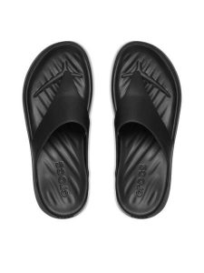 Crocs Japonki Getaway Triangle Flip 212018 Czarny. Czarne klapki Crocs, bez wzorów, z tworzywa sztucznego, bez obcasa. Za 179,99 zł.