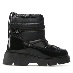 Śniegowce Lasocki. Czarne buty zimowe Lasocki, bez obcasa, bez zapięcia. Za 299,99 zł.