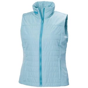Damska kurtka bez rękawów Helly Hansen Crew Insulator 2.0. Niebieskie kurtki Helly Hansen, bez wzorów, z mikrofibry, bez kaptura. Za 599,00 zł.