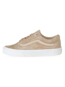 Vans Skórzane sneakersy "Old Skool" w kolorze jasnobrązowym rozmiar: 41. Brązowe trampki Vans, bez wzorów, bez zapięcia. Za 122,96 zł.