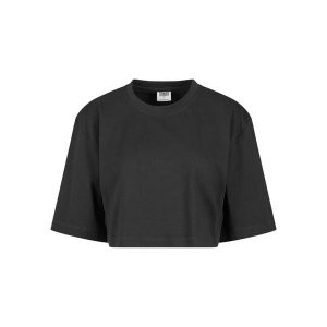 Damska koszulka z nadrukiem Urban Classics Heavy Organic. Czarne koszulki sportowe Urban Classics, bez wzorów, z bawełny, bez ramiączek. Za 134,50 zł.