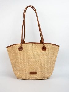 Victor & Hugo Paris Shopper bag "Solea" w kolorze beżowo-brązowym - 50 x 28 x 18 cm rozmiar: onesize. Brązowe shopper bag Victor & Hugo Paris, bez wzorów, z materiału, na ramię, bez dodatków. Za 369,99 zł.