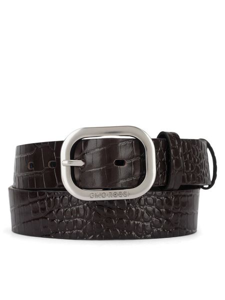 GINO ROSSI Pasek BLYL23003 Brązowy. Brązowe paski Gino Rossi, bez wzorów, ze skóry. Za 99,99 zł.