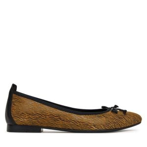 Baleriny Lasocki. Brązowe balerinki Lasocki, bez wzorów, bez obcasa, bez zapięcia. Za 149,99 zł.