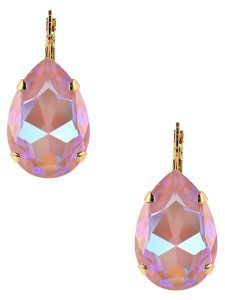 Otazu Pozłacane kolczyki z kryształami Swarovski rozmiar: onesize. Różowe kolczyki Otazu, z kryształem, pozłacane. Za 231,68 zł.