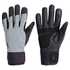 Odblaskowe rękawice zimowe BBB Cycling ColdShield. Szare rękawiczki BBB CYCLING, na zimę, bez wzorów. Za 238,50 zł.