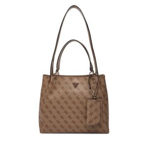 Torebka Guess. Brązowe torebki klasyczne Guess, z aplikacjami, bez dodatków. Za 634,99 zł.