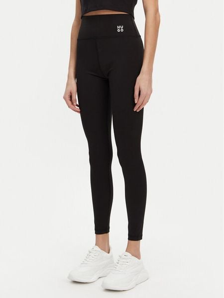 HUGO Legginsy 50545350 Czarny Slim Fit. Czarne legginsy Hugo, bez wzorów, z syntetyku. Za 229,99 zł.