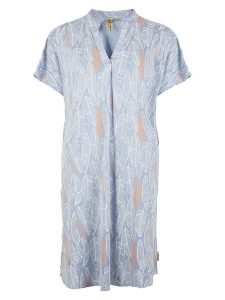 Roadsign Sukienka w kolorze błękitno-pomarańczowo-białym rozmiar: XXL. Niebieskie sukienki Roadsign, na co dzień, xxl, bez wzorów, z wiskozy, bez kołnierzyka, bez ramiączek, midi, proste. Za 69,99 zł.