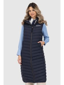 Alife and kickin Kamizelka pikowana w kolorze granatowym rozmiar: XXL. Niebieskie kamizelki Alife and Kickin, xxl, bez wzorów, bez kołnierzyka, bez ramiączek, bez kaptura. Za 214,95 zł.