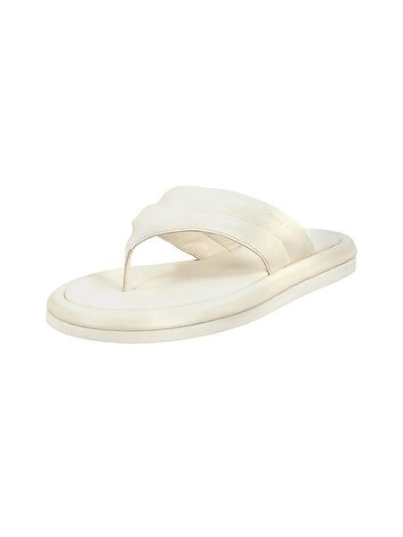 GANT Footwear Skórzane japonki "Clareha" w kolorze kremowym rozmiar: 41. Brązowe klapki GANT Footwear, bez wzorów, ze skóry, z otwartym noskiem, bez obcasa. Za 148,96 zł.