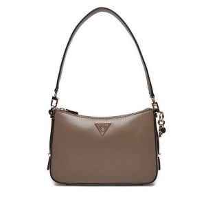 Torebka Guess. Brązowe torebki klasyczne Guess, z aplikacjami, bez dodatków. Za 289,99 zł.