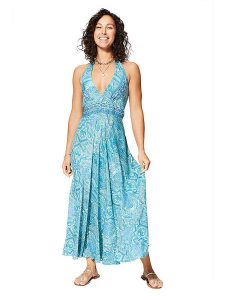 Ipanima Sukienka w kolorze niebieskim rozmiar: 34-40. Niebieskie sukienki Ipanima, bez wzorów, bez kołnierzyka, bez ramiączek, maxi. Za 78,99 zł.