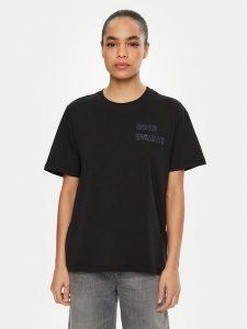 Vero Moda T-Shirt Halle 10321318 Czarny Loose Fit. Czarne t-shirty Vero Moda, l, bez wzorów, z bawełny, bez kołnierzyka, bez ramiączek. Za 99,99 zł.