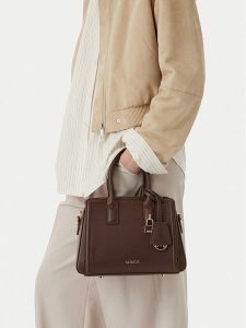 MEXX Torebka EO-MEXX-S-015-10 Brązowy ciemny. Brązowe kuferki Mexx, bez wzorów, ze skóry, bez dodatków. Za 299,99 zł.