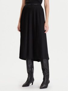 Calvin Klein Spódnica plisowana LV044D632G Czarny Regular Fit. Czarne spódnice Calvin Klein, xs, bez wzorów, z syntetyku. Za 449,99 zł.
