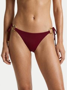 Guess Dół od bikini E6GO10 KF590 Bordowy. Czerwone bikini Guess, z aplikacjami, z syntetyku. Za 289,99 zł.